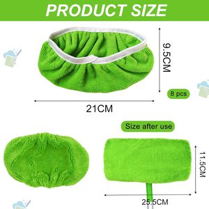 Mocio riutilizzabile in microfibra compatibile con Swiffer | Panni di ricarica lavabili e asciutti <span class=keywords><strong>per</strong></span> la <span class=keywords><strong>pulizia</strong></span> del pavimento in legno - Product Image 5