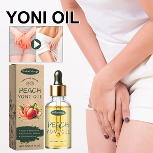 Olio Essenziale WoodSleep <span class=keywords><strong>Yoni</strong></span> al Gusto Pesca, Prodotti per la Cura Femminile, Elimina gli Odori, Ripristina l'Equilibrio del PH, Olio Curativo - Product Image 1