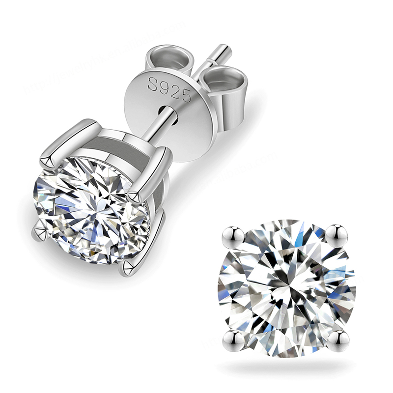 Customized 10K White Gold Six Claws