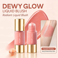 Fard à joues liquide mat végétalien OEM personnalisé en gros, haute pigmentation, résistant à l'eau, marque privée, Maquiagem