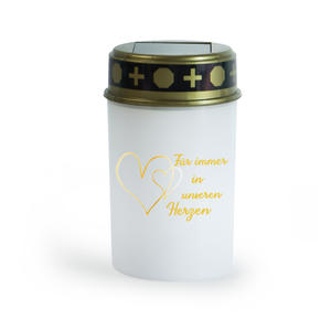 Batterie ou bougies solaires motif coeur en plastique <span class=keywords><strong>cimetière</strong></span> lumières décoratives bougies <span class=keywords><strong>pour</strong></span> tombes deuil mémorial funérailles - Product Image 6