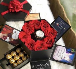 <span class=keywords><strong>Caja</strong></span> de Regalo <span class=keywords><strong>Hexagonal</strong></span> Sorpresa, Arreglos Florales, Ramos, Álbum, <span class=keywords><strong>Caja</strong></span> de Flores para Bodas y Fiestas <span class=keywords><strong>con</strong></span> Cajón - Product Image 1
