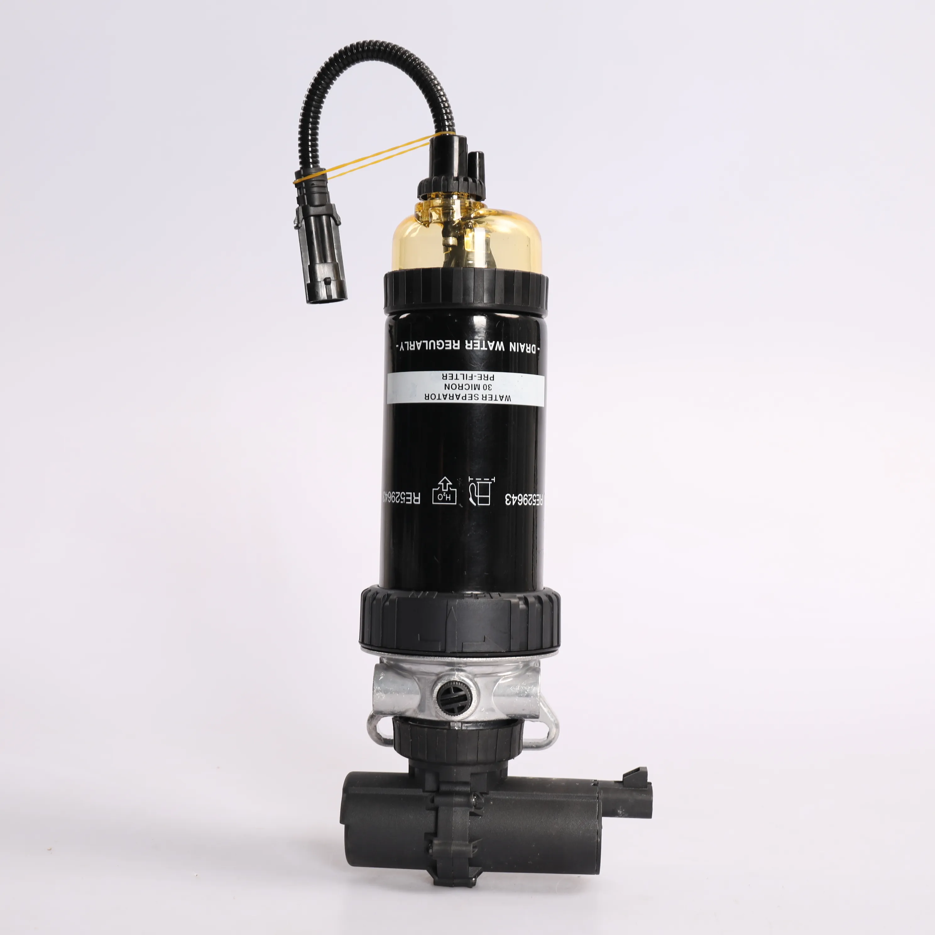 30 микрон топливный фильтр сепаратор воды в сборе с электронным насосом RE529643 для John Deere