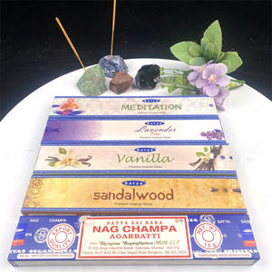 Vente en gros d'encens ligne mixte Satyas parfum fait à la main aromathérapie <span class=keywords><strong>sauge</strong></span> florale brûleurs d'encens bois d'agar cannelle - Product Image 1