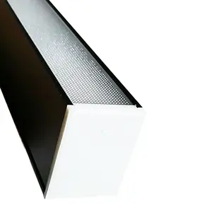 Guscio in alluminio Copertura di PMMA 20w 40w 60w 80w Ha Condotto La Luce Lineare Collegabile Soffitto Sospeso Linea di Luci di Fissaggio