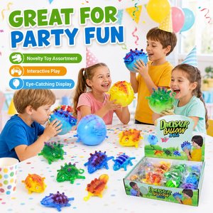 Jouet gonflable dinosaure en gros pour enfants, jeu amusant de respiration avec ballon animal pour fêtes, cadeaux et activités de plein air - Product Image 6