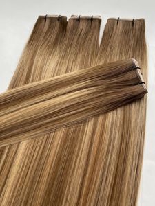 Extensiones de Cabello Humano Chino Remy Virgen de Doble Trama 2026 con Trama Invisible de Piel, Trama Única, Cabello Suave y Liso - Product Image 4