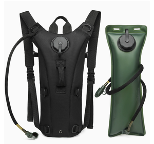 Mochila Deportiva DFP1018 Verde OD, Camuflaje Verde Caqui y Negro, para Campamento, Ciclismo, Senderismo, con Bolsa de Agua de 2.5L/3L - Product Image 2