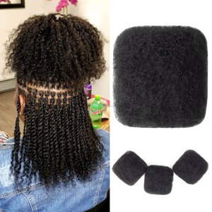 Anna Hot Bán Bán Buôn Chất Lượng Cao Tự Nhiên 50G 100% Tóc Con Người Afro Kinky Số Lượng Lớn Mở Rộng Cho Người Phụ Nữ Da Đen Salon Và Sử Dụng Hàng Ngày - Product Image 1