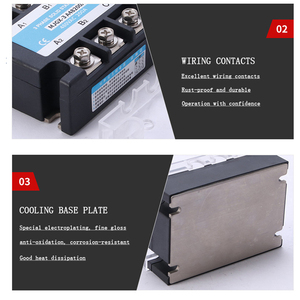 Cao-Chất Lượng Ba-Giai Đoạn Chuyển Tiếp Trạng Thái Rắn SSR-200A AC Để AC Chuyển Tiếp Trạng Thái Rắn 70-280VAC Để 24-480VAC MJGX-3A48200A - Product Image 6
