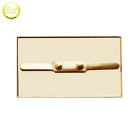 Plaques de bagages en métal doré de haute qualité avec logos, étiquettes nominatives décoratives en métal doré, accessoires rectangulaires en métal pour chapeaux