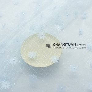 Tela de Encaje Floral 3D con Diseño de Margaritas, Tela de Tul con Flores 3D para Niños - Product Image 2