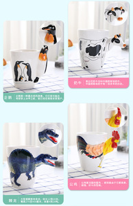 Ute 3D offoffoffug olla ustomizable logotipo iift cerámica nimnimal Mug - Product Image 3