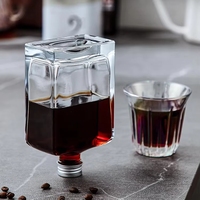 Bouteille en verre vide mini carrée de 375 ml pour whisky et tequila, avec bouchon à vis, sérigraphie et marquage à chaud, prix de gros usine