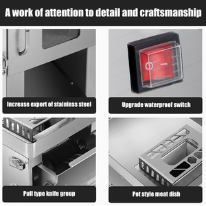 Trancheuse à viande électrique commerciale coupeur de bacon de <span class=keywords><strong>jambon</strong></span> congelé pour la découpeuse électronique de viande de magasin d'alimentation - Product Image 5