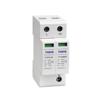 TYCOTIU TY-40 275 2P Parafoudre CA Protection contre la foudre Système d'alimentation industriel 40KA SPD en plastique pour équipement électronique