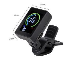 Sintonizador de guitarra con carga USB, afinación para guitarra eléctrica acústica, bajo, sintonizador con Clip, pantalla LCD, accesorios para afinador de guitarra - Product Image 1