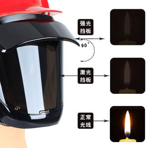 หน้ากากเชื่อม K28 แบบเต็มหน้า ป้องกันรอยขีดข่วน สำหรับงานเชื่อมและป้องกันการตัดด้วยเลเซอร์ - Product Image 5