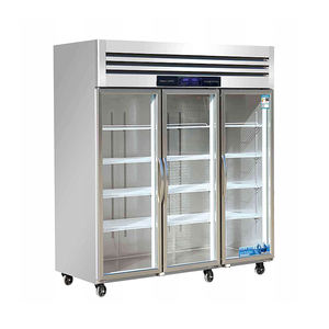 מקרר מקרר 4 מדלת מטבח מלון דלת מקרר זקופה ומקפיא מקרר מקפיא נירוסטה למקרבי - Product Image 5