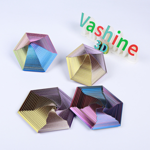 Juguete Hexagonal de Cristal Flexible Impreso en 3D Vashine, <span class=keywords><strong>PLA</strong></span>, para Niños, Polígono, Alivio de Presión, Regalo para Adultos, Decoración - Product Image 2