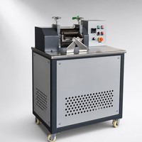 Máquina de Peletización de Plástico, Mezcladora de Compuestos de Dos Rodillos para Masterbatch de Negro de Carbón, Granuladora de Laboratorio para Pruebas de Dispersión, Certificación CE