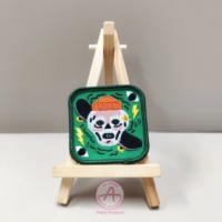 Patch de broderie au design tendance à personnaliser Date de livraison rapide Produit de vente chaud Fer à broder sur le support