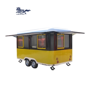 Food Truck, Remorque à café, Véhicule de vente ambulante, Camionnette alimentaire, Chariot à hot-dogs, Petit véhicule alimentaire vintage entièrement équipé - Product Image 3
