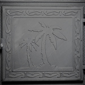 Estufa de Leña de Hierro Fundido con <span class=keywords><strong>Chimenea</strong></span> y Puertas Dobles para Calefacción del Hogar, <span class=keywords><strong>Puerta</strong></span> de Estufa de Hierro Fundido - Product Image 3