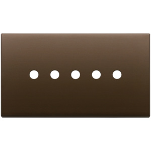 Plate 5Mx5 BS <b>Round</b> Dark Bronze <b>Brushed</b> 16.5cm Length Wall Switch Cover - Product Image 1