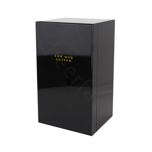 Boîte cadeau en bois pour whisky de marque personnalisée, vernis brillant, 750 ml, laque <span class=keywords><strong>piano</strong></span>, boîte à vin en bois unique, emballage - Product Image 3