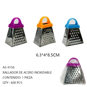 Grattugia in acciaio inossidabile colorata maniglia utensili da cucina forniture per la preparazione degli alimenti Ecofriendly - Product Image 1