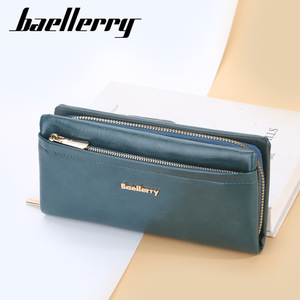 Baellerry Women's <b>Long</b> Wallet Pu Leather Zipper Clutch <b>Bag</b> Multifunctional Fashion Phone <b>Bag</b> Everyday Use - Product Image 3