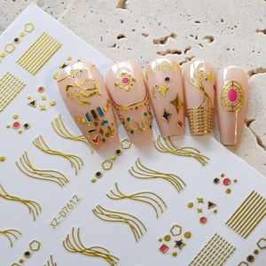 12 Piezas de Adhesivos para Uñas <span class=keywords><strong>con</strong></span> Diseño de Estrella y Rayas Plateadas en 3D, Calcomanías Francesas <span class=keywords><strong>con</strong></span> Efecto Bronceado, Decoración de Uñas <span class=keywords><strong>con</strong></span> Ondas, 10*8cm, Líneas Triangulares de Arcoíris para Manualidades - Product Image 6