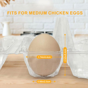 Riutilizzabili a buon mercato alla rinfusa 12 vassoi per uova di gallina in plastica cartoni per i mercati delle aziende agricole familiari - Product Image 2