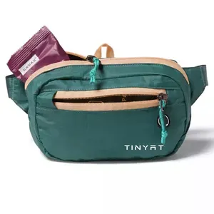 Hot Sale Custom Logo Waterproof Running Sports Fanny Pack Unisex Mini Waist Bag Nylon Belt Bag