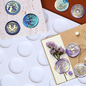 Early Riser, nuevo lanzamiento, DIY, 30 cavidades, sello de cera, sobre, <span class=keywords><strong>molde</strong></span> de silicona, <span class=keywords><strong>molde</strong></span> <span class=keywords><strong>para</strong></span> hornear galletas de <span class=keywords><strong>chocolate</strong></span>, <span class=keywords><strong>molde</strong></span> <span class=keywords><strong>circular</strong></span> estampado - Product Image 2