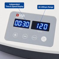 Agitateur de laboratoire numérique à LED, plateforme de mélange orbitale 40-200 tr/min, capacité 2 kg, minuterie électronique, mélangeur électrique de paillasse