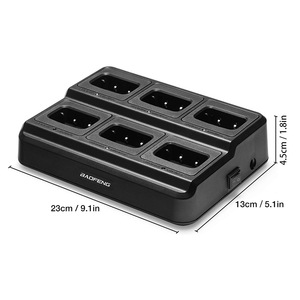 Baofeng เครื่องชาร์จ6ช่อง18W ชาร์จเร็วสำหรับแบตเตอรี่มาตรฐาน88ST888HD 888S 777S 666S - Product Image 3