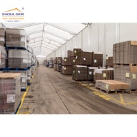 Tente hangar d'avion EU PVC commercial industriel entrepôt de stockage tente hall tente avec mur sandwich