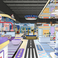 Aire de jeux intérieure commerciale, équipement de jeux souples, jeux interactifs, espace de jeux pour enfants