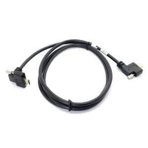 Curva lateral personalizada de fábrica de China, con un tornillo a un enchufe de curva lateral de dos tornillos, cable de panel de dispositivo digital fijo - Product Image 6