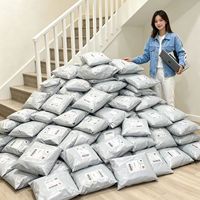Sacs postaux DT1 personnalisés avec logo, robustes, en plastique, pour transport et envoi, enveloppes roses en polyéthylène pour vêtements