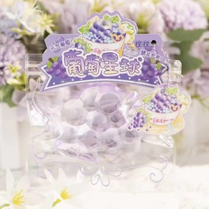 Jouet anti-stress en forme de raisin - Jouet anti-stress souple et moelleux pour les enfants de 5 à 7 ans et les adultes |   Silicone non toxique - Product Image 4