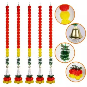 Decoración <span class=keywords><strong>de</strong></span> Boda India DIY, Día <span class=keywords><strong>de</strong></span> Muertos, Fiesta Mexicana, Día <span class=keywords><strong>de</strong></span> los Muertos, Diwali, Flor <span class=keywords><strong>de</strong></span> Caléndula Artificial <span class=keywords><strong>de</strong></span> Plástico - Product Image 1