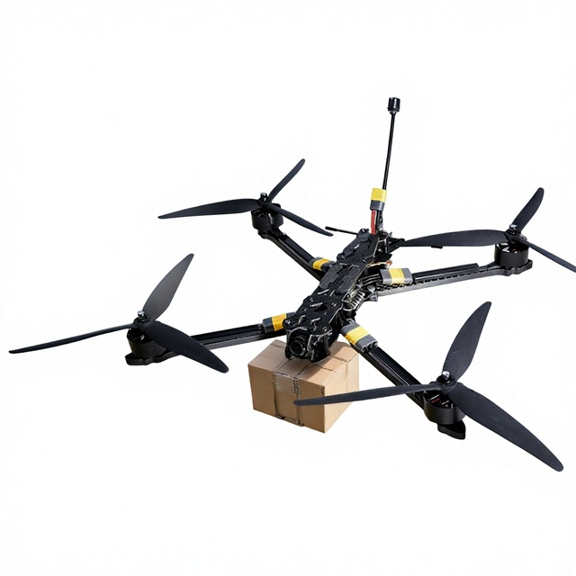 High-Speed 10" FPV Racing Drone, 4K Camera & 30min Flight, 3kg Load Capacity, 10km Range, Includes RC