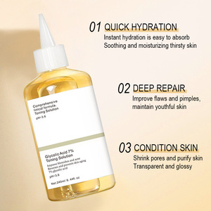 AHA Glycolic Acid Anti-Wrinkle Luxury Facial Toning <b>Solution</b> Exfoliating Moisturizing Face Toner Pore Refining Skin Care 240ml - Product Image 5
