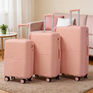 ชุดกระเป๋าเดินทางแบบแข็งพร้อมโลโก้สั่งทำพิเศษ ขนาด 24 นิ้ว วัสดุ PP บุใยโพลีเอสเตอร์ สำหรับการเดินทาง - Product Image 1