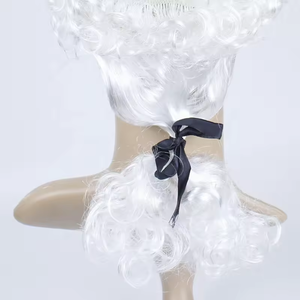 Perruques d'avocat bouclées blanches bon marché en gros pour enfants <span class=keywords><strong>perruque</strong></span> de costume de fête <span class=keywords><strong>perruque</strong></span> de cosplay <span class=keywords><strong>perruque</strong></span> de <span class=keywords><strong>juge</strong></span> de cheveux synthétiques pour Halloween - Product Image 3