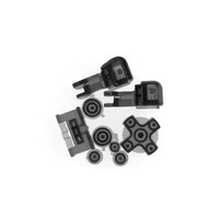Boutons transparents transparents de couleur pour console de jeu GBA SP Boutons couleur L R Bouton D Pad Mod Kit Pièces de rechange