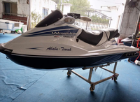 Bateau à moteur électrique moderne et durable en alliage de fer, combinaison de trois jet-skis, bateau à moteur